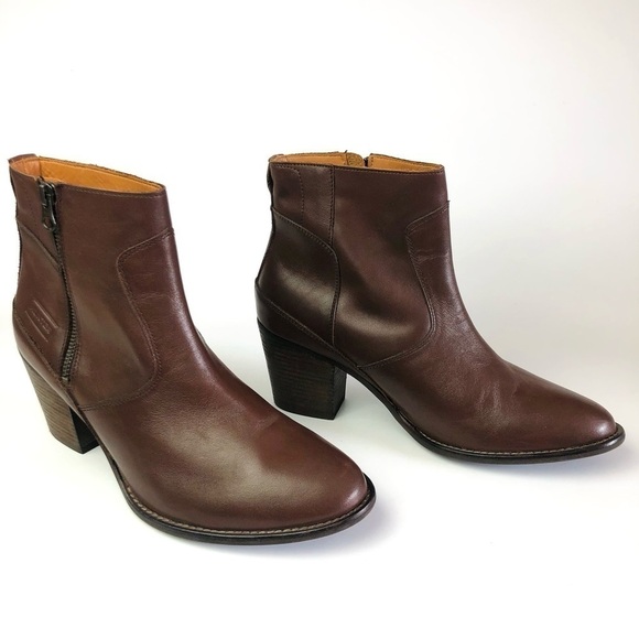 Hunter Leather Ankle Booties - Picture 1 of 16